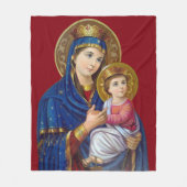 Madonna mit Kind Fleecedecke (Vorderseite)