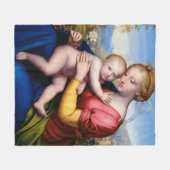 Madonna mit Kind Fleecedecke (Vorderseite (Horizontal))