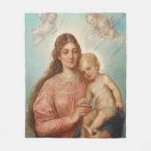 Madonna mit Kind Fleecedecke (Vorderseite)