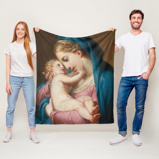 Madonna mit Kind Fleecedecke (Beispiel)