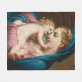 Madonna mit Kind Fleecedecke (Vorderseite (Horizontal))