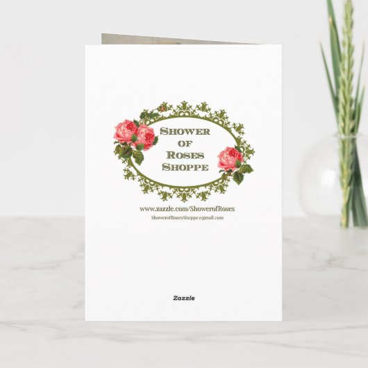 Madonna mit Kind Geburtskarte Karte (Rückseite)