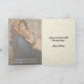 Madonna mit Kind Geburtskarte Karte (Innenseite)