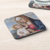 Madonna mit Kind Getränkeuntersetzer (Linke Seite)