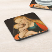 Madonna mit Kind Getränkeuntersetzer (Linke Seite)