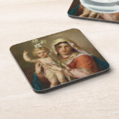 Madonna mit Kind Getränkeuntersetzer (Linke Seite)