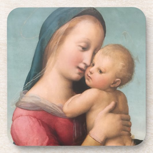 Madonna mit Kind Getränkeuntersetzer (Vorderseite)
