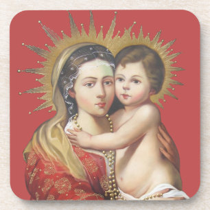 Madonna mit Kind Getränkeuntersetzer