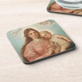 Madonna mit Kind Getränkeuntersetzer (Linke Seite)