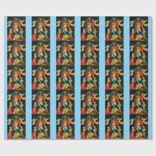 Madonna mit Kind, Hl. Adelheid und Hl. Franziskus Geschenkpapier