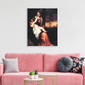 Madonna mit Kind im Abend Landschaft - Tirol Leinwanddruck (Insitu (Wohnzimmer))