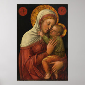 Madonna mit Kind, Jacopo Bellini (1450er) Poster