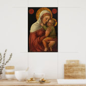 Madonna mit Kind, Jacopo Bellini (1450er) Poster (Küche)
