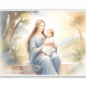 Madonna mit Kind Jesus Aufkleber (Vorderseite)