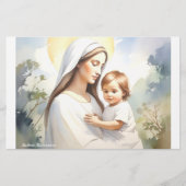 Madonna mit Kind Jesus Briefpapier (Vorderseite)
