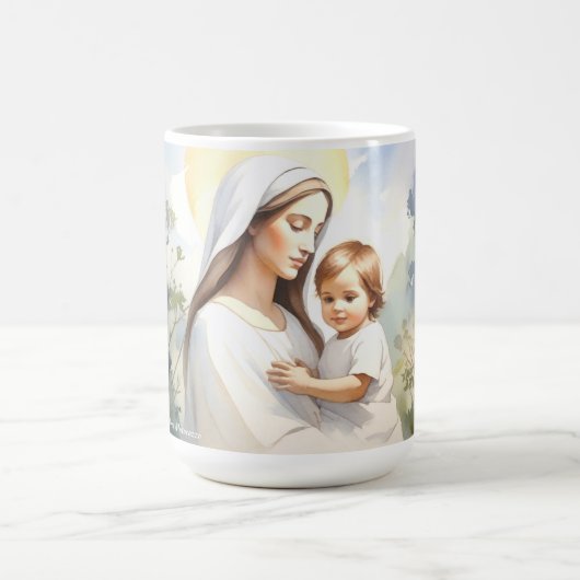 Madonna mit Kind Jesus Kaffeetasse (Mittel)