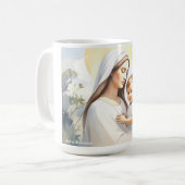 Madonna mit Kind Jesus Kaffeetasse (Vorderseite Links)
