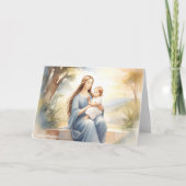 Madonna mit Kind Jesus Karte (Vorderseite)