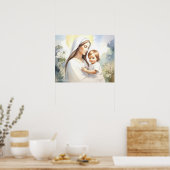 Madonna mit Kind Jesus Poster (Küche)