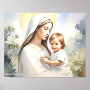 Madonna mit Kind Jesus Poster