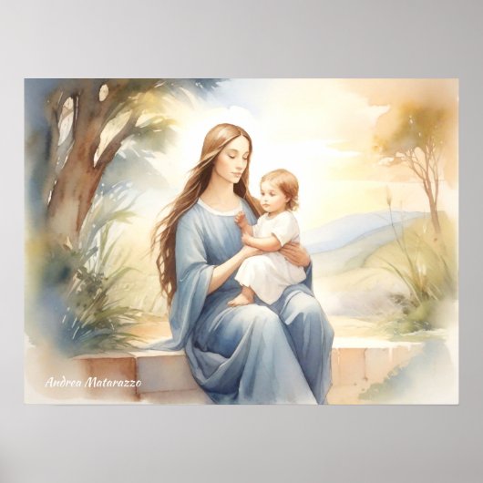 Madonna mit Kind Jesus Poster (Vorne)