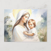 Madonna mit Kind Jesus Postkarte (Vorderseite)