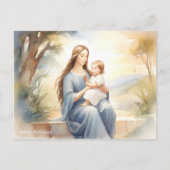 Madonna mit Kind Jesus Postkarte (Vorderseite)