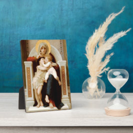 Madonna mit Kind & John the Baptist, Bouguereau Fotoplatte