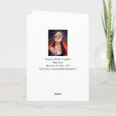 Madonna mit Kind Karte (Rückseite)