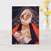 Madonna mit Kind Karte (Gelbe Blume)
