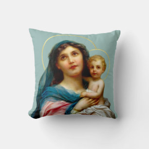 Madonna mit Kind Kissen