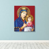 Madonna mit Kind Leinwanddruck (Insitu (Holzboden))