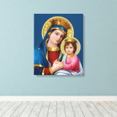 Madonna mit Kind Leinwanddruck (Insitu (Holzboden))