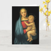 Madonna mit Kind, Madonna del Granduca von Raphael Karte (Gelbe Blume)