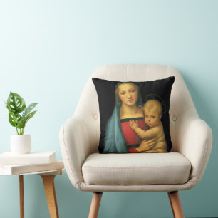 Madonna mit Kind, Madonna del Granduca von Raphael Kissen