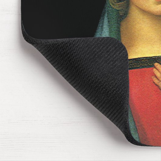 Madonna mit Kind, Madonna del Granduca von Raphael Mousepad (Ecke)