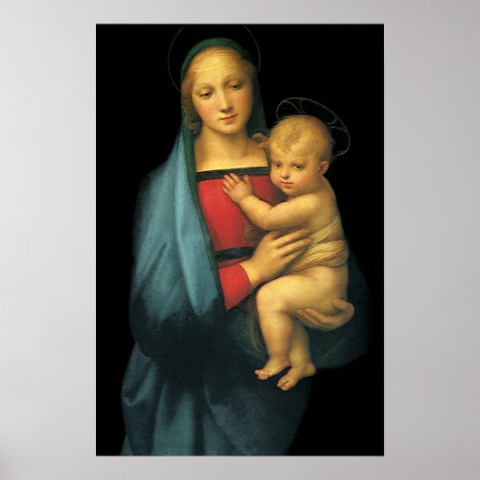 Madonna mit Kind, Madonna del Granduca von Raphael Poster (Vorne)