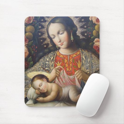 Madonna mit Kind Mousepad (Mit Mouse)