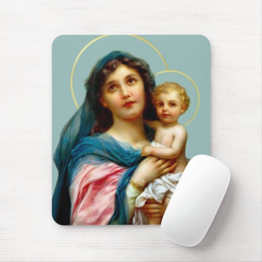 Madonna mit Kind Mousepad (Mit Mouse)