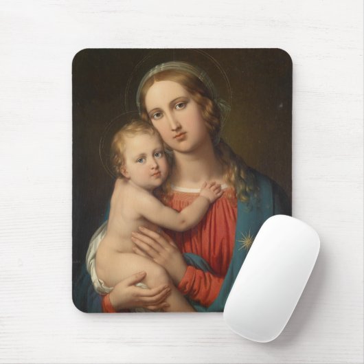 Madonna mit Kind Mousepad (Mit Mouse)