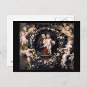 Madonna mit Kind nach Rubens Postkarte (Vorne/Hinten)