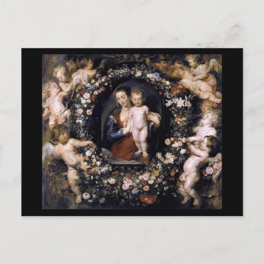 Madonna mit Kind nach Rubens Postkarte (Vorderseite)