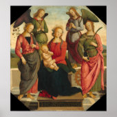Madonna mit Kind, Pietro Perugino Poster (Vorne)