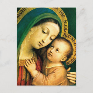 MADONNA MIT KIND POSTKARTE