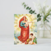 Madonna mit Kind Postkarte (Stehend Vorderseite)