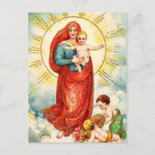 Madonna mit Kind Postkarte