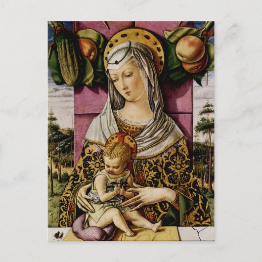 Madonna mit Kind Postkarte (Vorderseite)