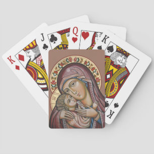 Madonna mit Kind Spielkarten