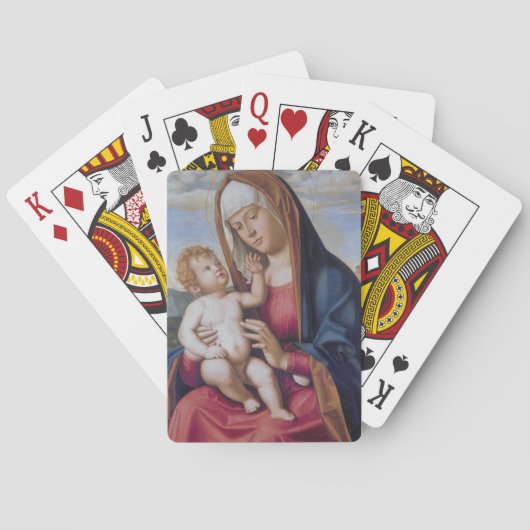 Madonna mit Kind Spielkarten (Rückseite)