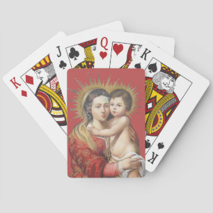 Madonna mit Kind Spielkarten